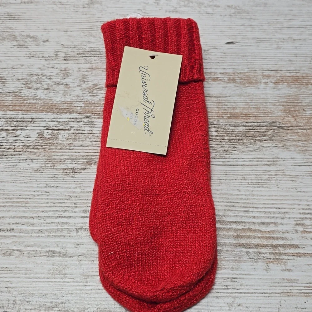 Red Knit Mittens | Universal Thread| OSFM